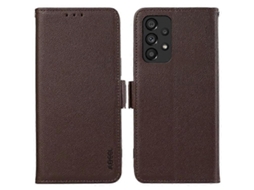 Capa Compatível Com Samsung Galaxy A23 4g/5g (versão Global) Em Couro Pu Antirriscos Com Proteção Rfid