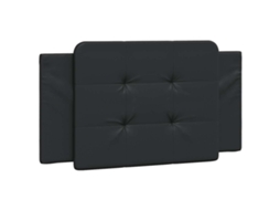 Almofada de Cabeceira Zadar, 100 Cm, Couro Sintético, Preto MAISON EXCLUSIVE