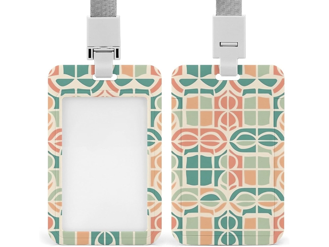 Porta Crachá Estilo Pêssego, Personalizável, À Prova D Água, Protetor De Crachá, Funcionários De Escritório