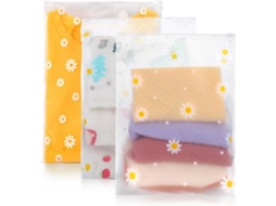 25 Unidades De Sacos Plásticos Reutilizáveis ​​com Fecho Zip, 20 X Cm, Ideais Para Hospital, Viagens, Roupas E Armazenamento gks