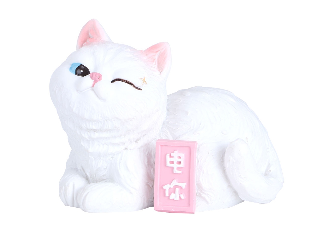 Ornamento Inovador de Gato de Desenho Animado Simulação Fofa para Decoração de Casa e Carro