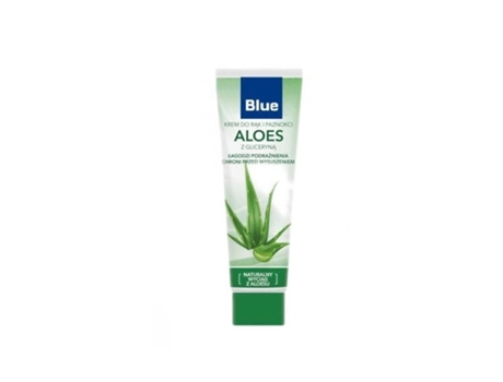 Creme Hidratante Para As Mãos Com Aloe Vera, 100 Ml Azul