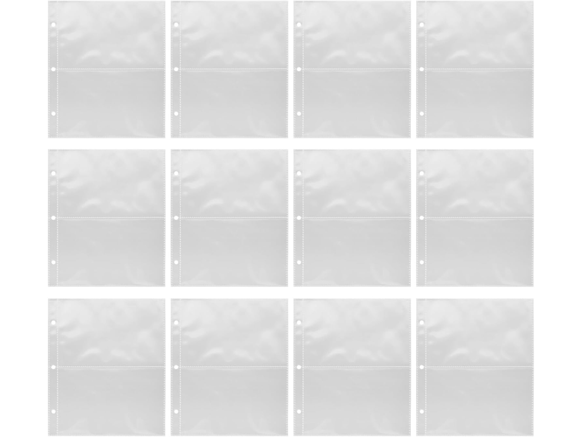 Didiseaon 12 Pochettes Para Álbum De Fotos A5 Recargas Transparentes Perforées Protection Cartes À