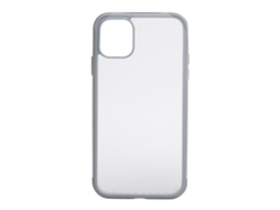 Capa De Celular Sulada Com Textura De Fibra E Moldura De Metal Para Iphone 11