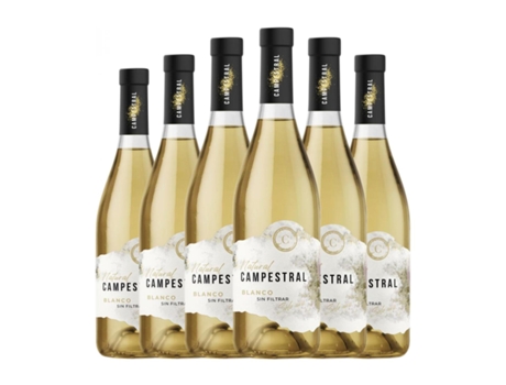 Vinho branco CAMPESTRAL White Palomino Fino Vino de la Tierra de Cádiz (0.75 L - 6 Unidades)