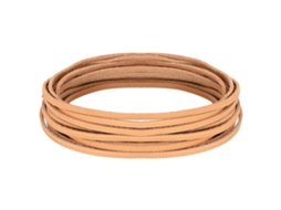 Vidaxl Pulseira De Couro Marrom Claro 200 X 0,3 Cm Couro
