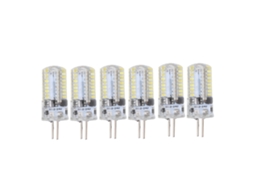 2026 6 Peças de Lâmpadas Led Gy6.35 5w Ac 12v Branco Quente 2700 3000k e Branco Puro 6000 6500k 500lm 72led para Lar e Escritório