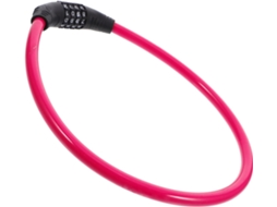 Cadeado De Bicicleta Com Corrente Em Aço Rosa E Abs, Multifuncional