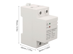 Laxiscreed Protetor De Tensão Ac 230v 63a Com Reset Automático Para Sobretensão E Subtensão