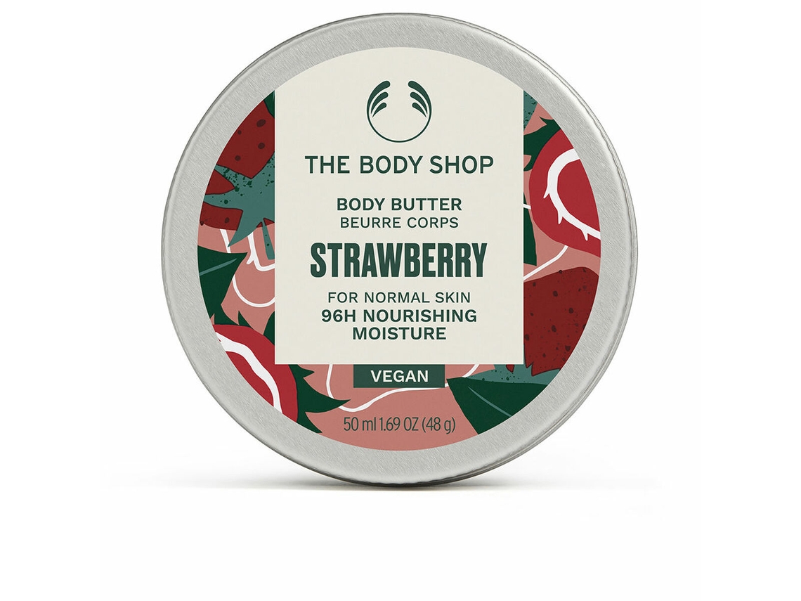 Manteiga Corporal - The Body Shop - Morango - 50 Ml - Vegano - Creme