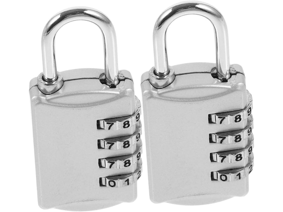 Cadeado De Combinação Para Porta, 2 Unidades