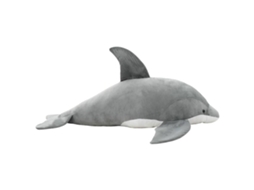 Vidaxl Golfinho De Peluche Cinzento