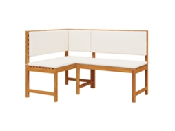 Conjunto 1 Cadeira De Jardim Vidaxl Castanho Madeira De Acácia Maciça (140 X 100 X 91cm)