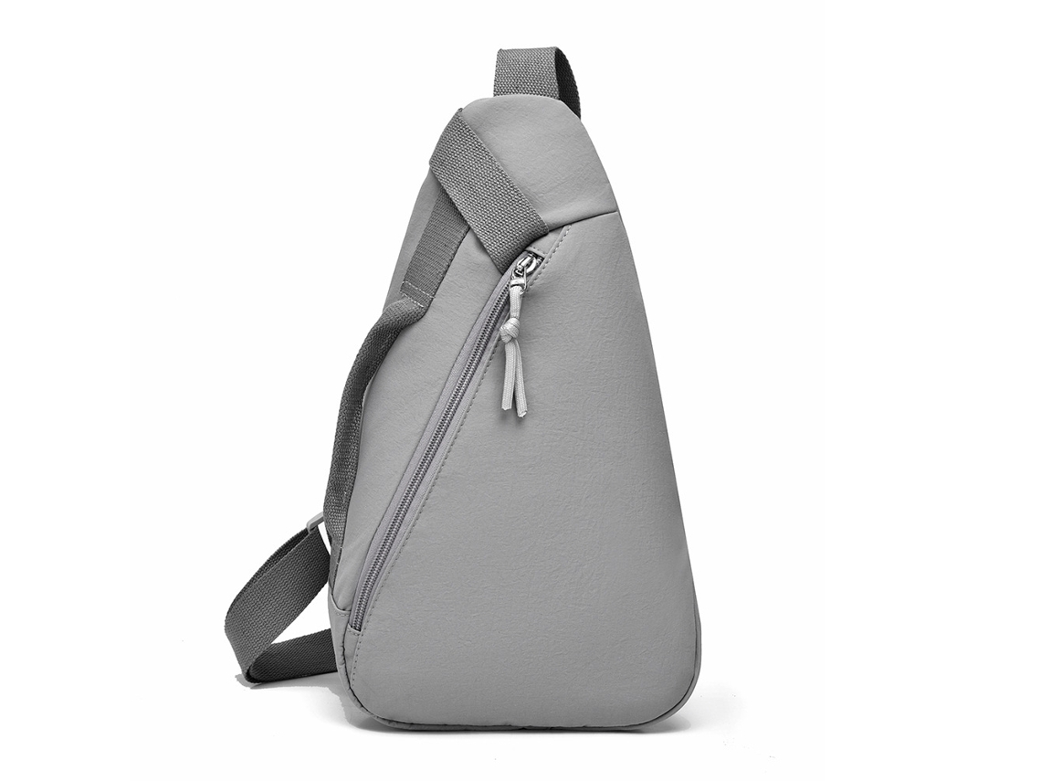 Bolsa de Peito Elegante e Leve em Estilo Japonês, Bolsa em Formato de Gota, Bolsa de Ombro Esportiva para Viagens. MDUG (cinza)