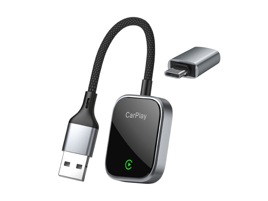 Adaptador Bluetooth ZRUXE Usb/usb c para Carplay sem fios (compatível com iPhone) | ZRUXE
