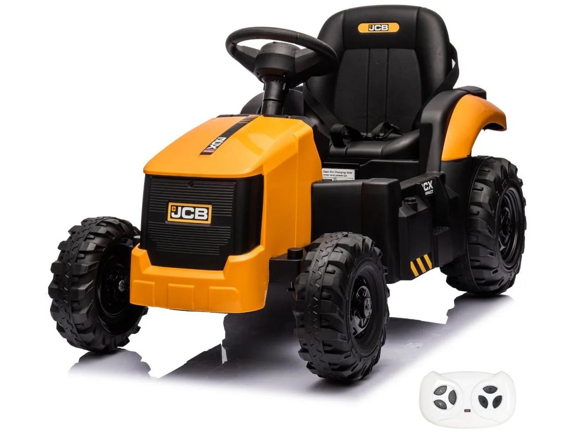 Trator Elétrico Para Crianças Jcb - 12v - 2 A 6 Anos - Amarelo