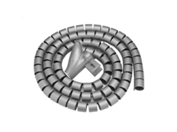 Organizador De Cabos Tubo Espiral Flexível Protetor De Fios Armazenamento Prata 1.5m*22mm