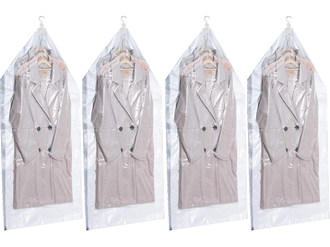 Lurelia Sacos De Armazenamento A Vácuo, Pack 4, Reutilizáveis, Para Roupas E Têxteis Domésticos