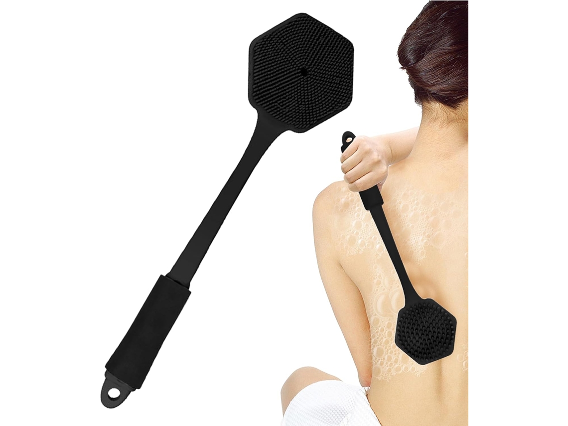 Escova Esfoliante Para As Costas, Escova Corporal Com Cabo Longo Acessório De Limpeza E Cuidados Para Homens Mulheres