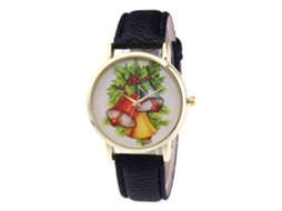 Reloj De Pulsera De Cuero Pu Casual Para Estudiantes Zhoulianfa (negro)