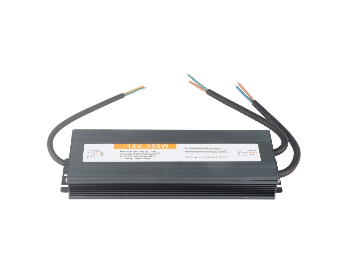 MARCA fonte de alimentação com fio ultra fino impermeável para led 12v 350w ac170 250v