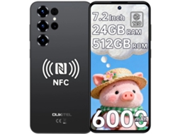 Smartphone OUKITEL C68 24gb 512gb 7,2 Polegadas 120hz 6000mah 64mp Android 15 Nfc Dual Sim 4g, Preto