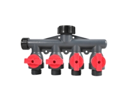 Divisor Mangueira 4 Vias G3/4 Polegadas Válvula Conexão Jardim S/MARCA