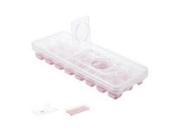 Forma De Gelo Em Silicone 24 Cubos Com Tampa, Sem Derrames, Sem Bpa, Fácil Remoção