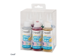 Conjunto De Cola Com Glitter Creall, Diversão Para Artesanato, 6 Unidades De 100ml, Para Crianças E Adultos.
