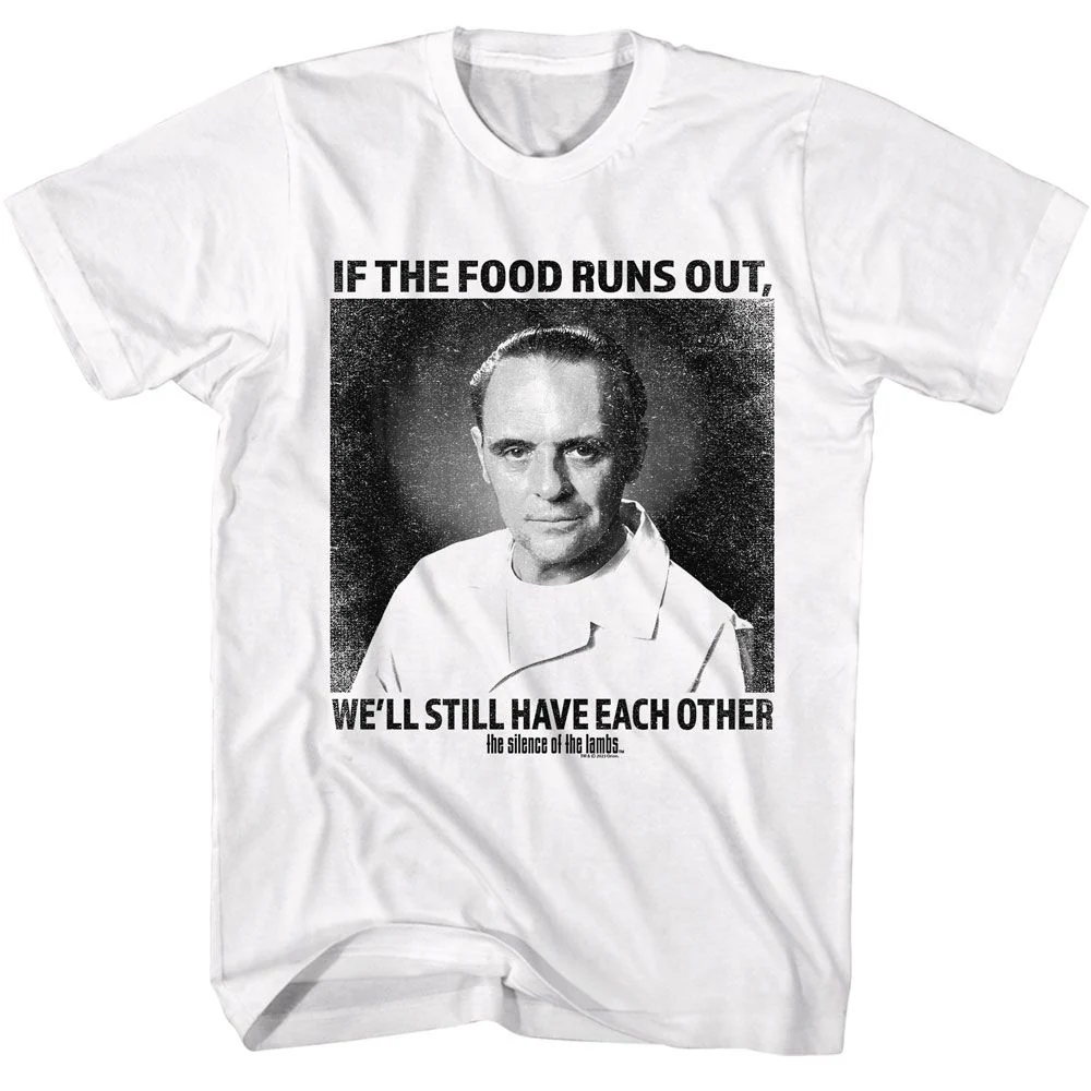 Rockinstone Silence Of The Lambs Movie Each Other White Adult T-shirt Size:xxxl