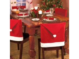 Capa Para Cadeira De Natal, Conjunto De 6 Capas Para Cadeira De Papai Noel, Capa Para Cadeira De Natal, Capa Para Cadeira De Natal Olysi Shop