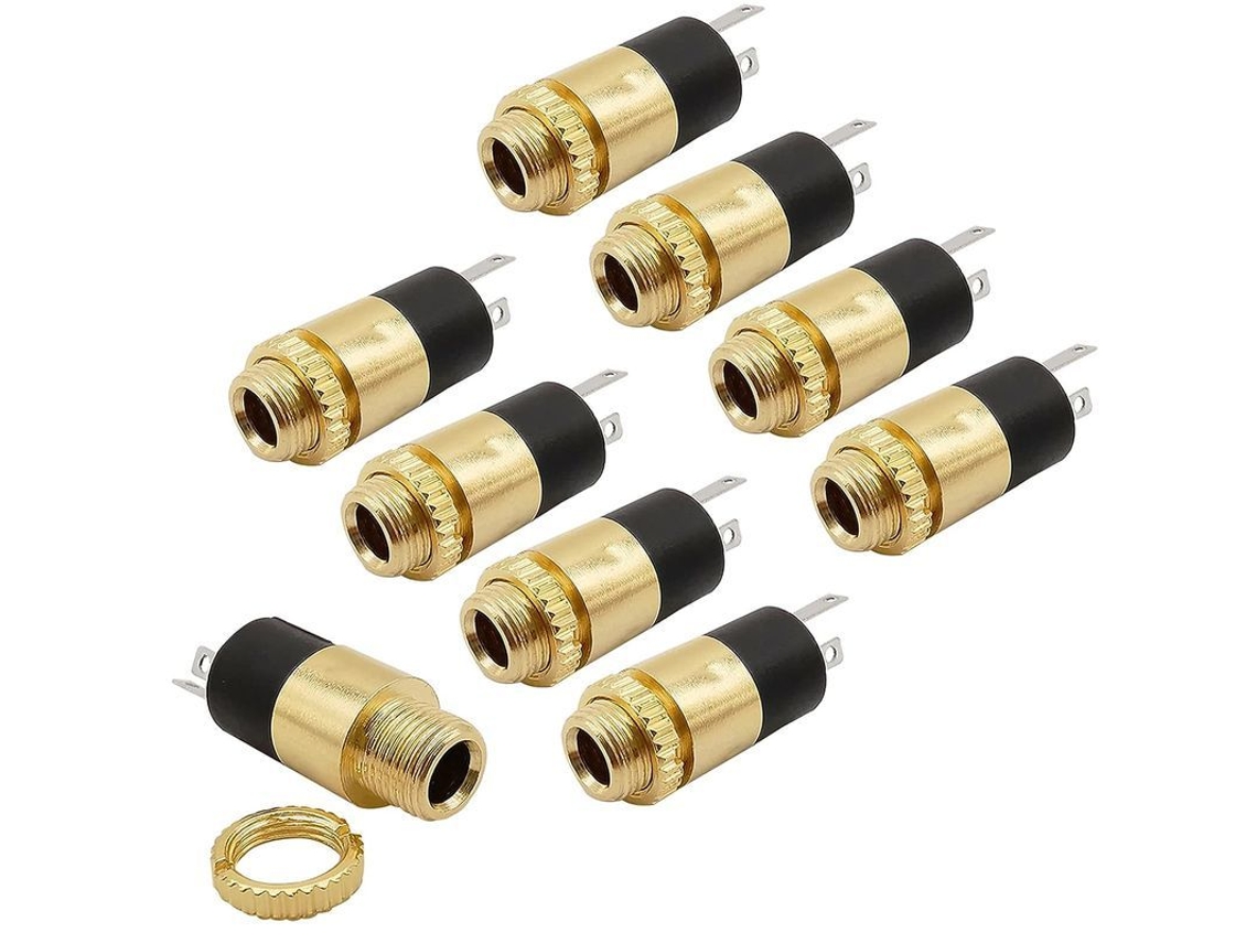 2026-conector De Painel Estéreo Linjou 3.5mm Fêmea 3 Terminais 8 Peças Para Projetos De Áudio Diy