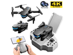 Mini Drone Bestvite Dobrável Ky910 Com Câmera Dupla 4k (3 Baterias Duração Da Bateria 12 Min Preto)