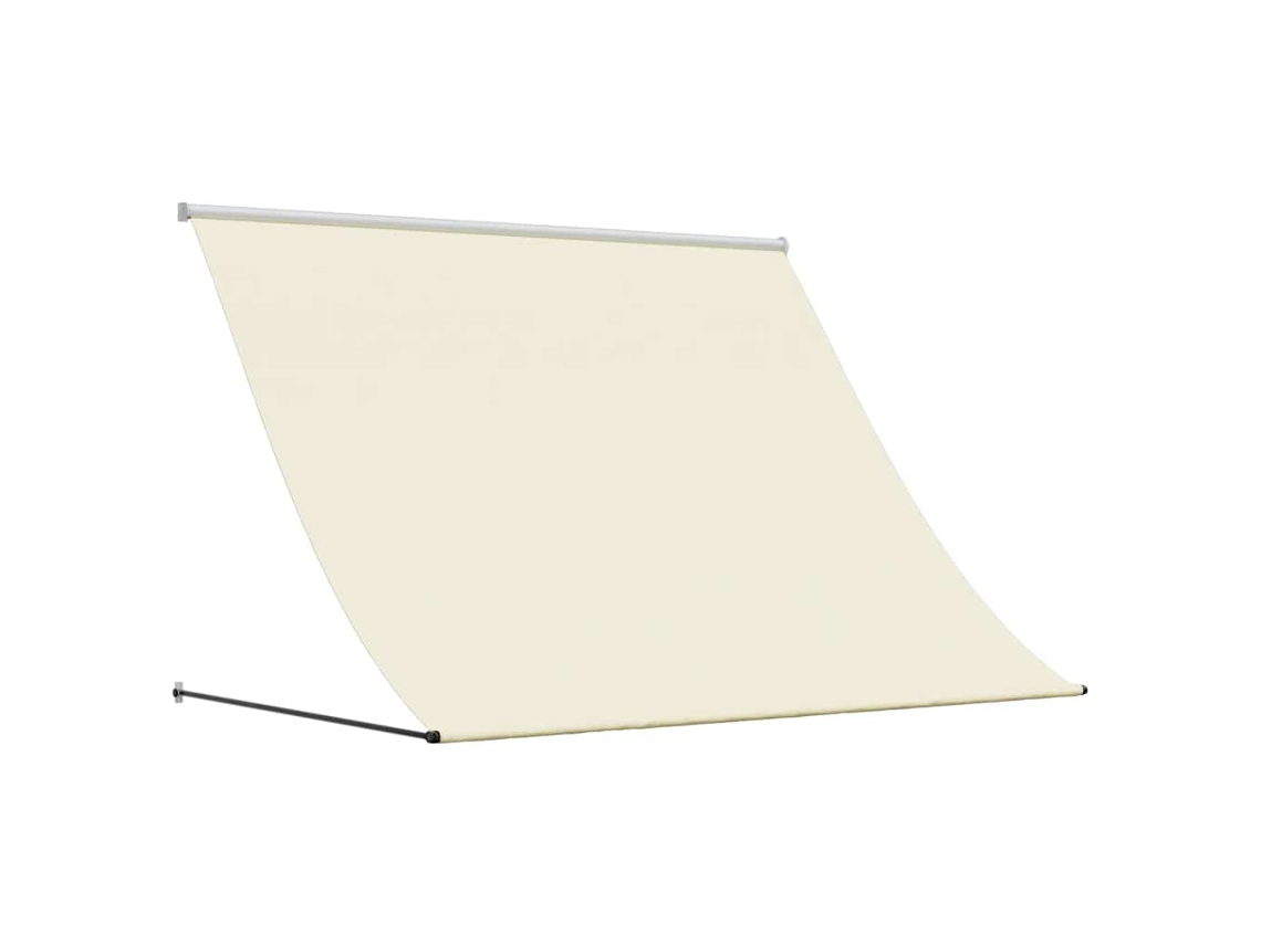 Toldo retrátil 250x150 cm em tecido e aço cor creme MAISON EXCLUSIVE