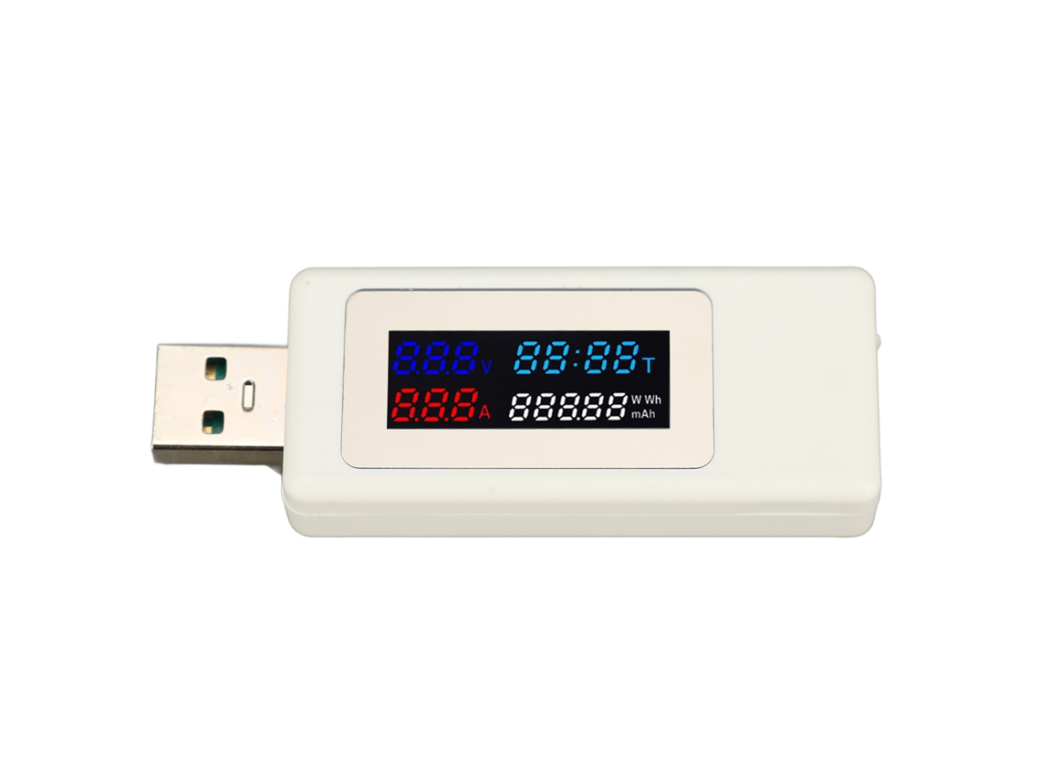 Multímetro 6 Em 1 Medidor De Potência Tela Colorida Usb