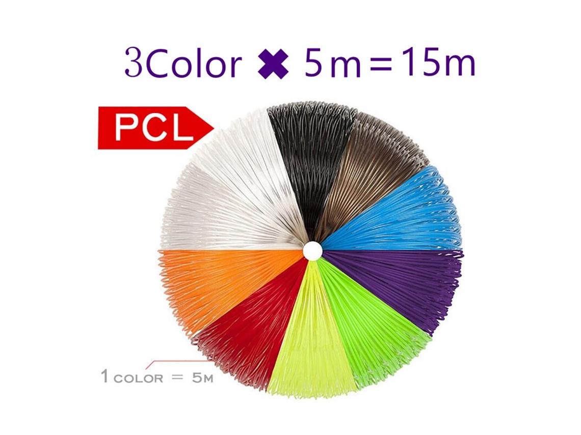 Filamento Pcl Para Caneta 3d Diâmetro Do Filamento 1,75 Mm Filamento De Plástico 100m Para Caneta De Impressora 3d Refi À Prova De Aquaforge