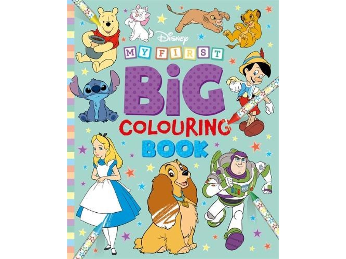 Livro Disney My First Big Colouring Book De Walt Disney (inglês)