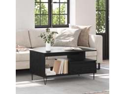 Vidaxl Mesa De Centro Carvalho Preto 90 X 49 X 45 Cm