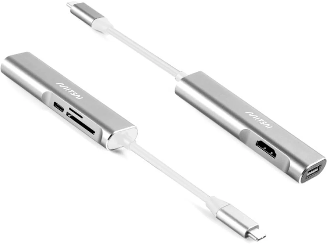 Hub MITSAI Usb-C 5 em 1 (Outlet Caixa Aberta - Usb-c - Usb - Hdmi - Sd)