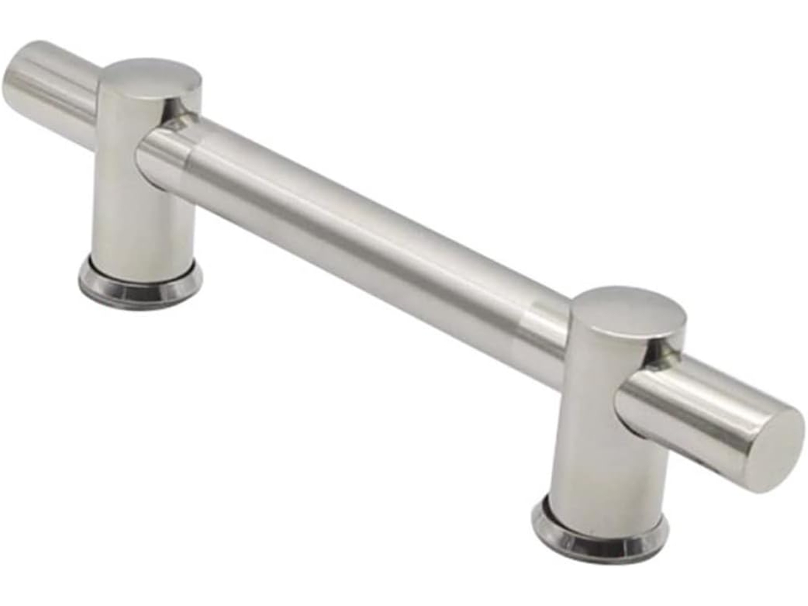Puxador Ajustável Em Aço Inoxidável Com Formato Tubular, Cor Prata