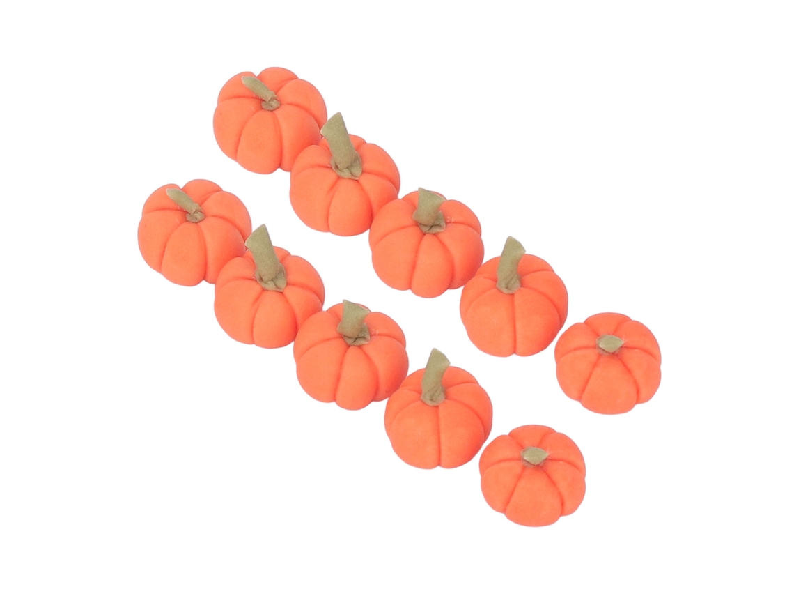 Primerox 10pcs Abóboras Miniatura de Argila 1:12 para Casinha de Bonecas Decor Halloween