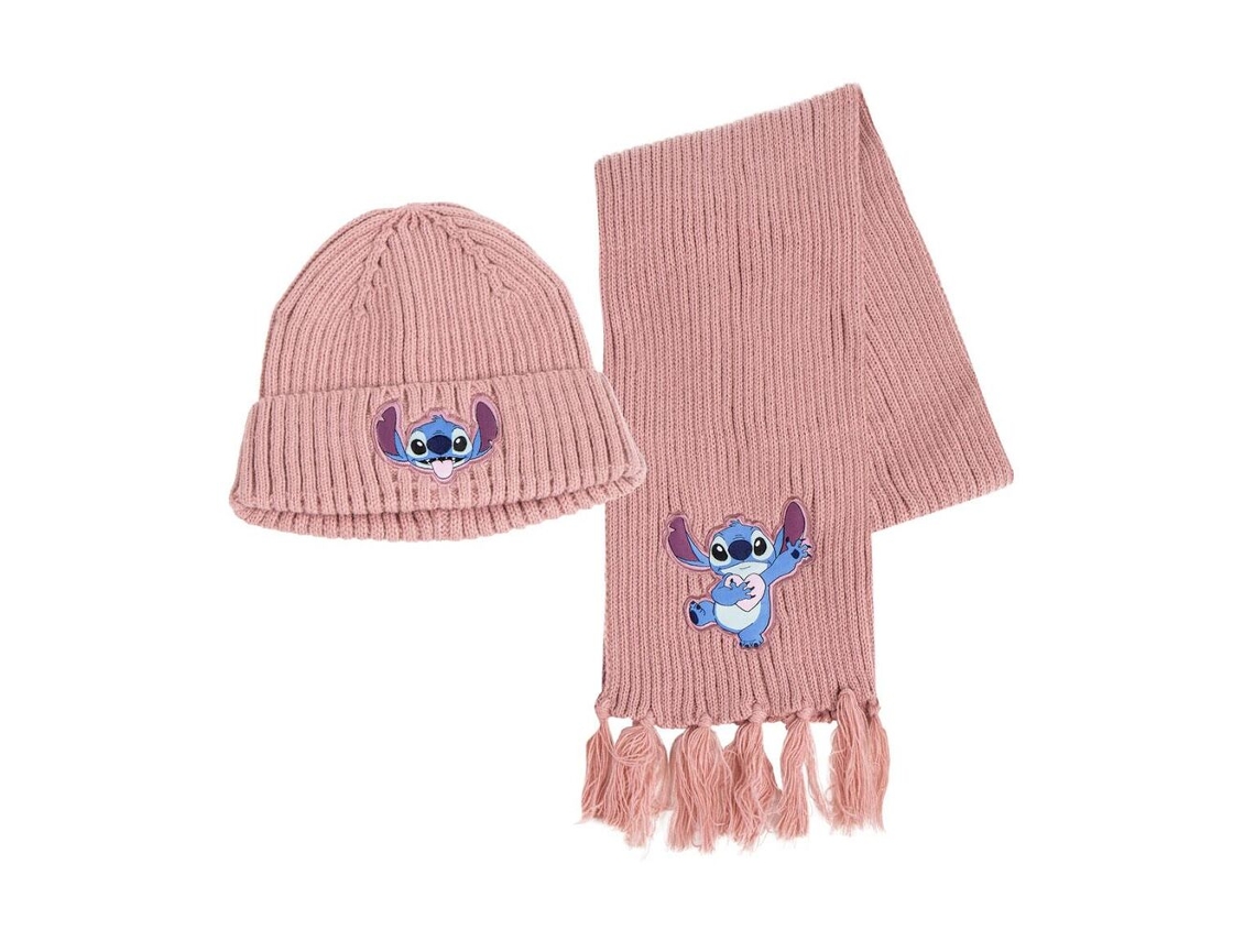 Conjunto Gorro E Cachecol Disney Stitch