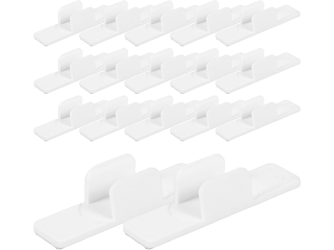 20-clipes E Presilhas Autoadesivas De Plástico Para Canetas, Fixação Segura E Prática Para Lápis De Quadro Branco