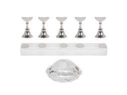 Suporte Para Prática De Nail Art Com Imã Porta Pontas De Unha Ferramenta De Manicure Conjunto 6