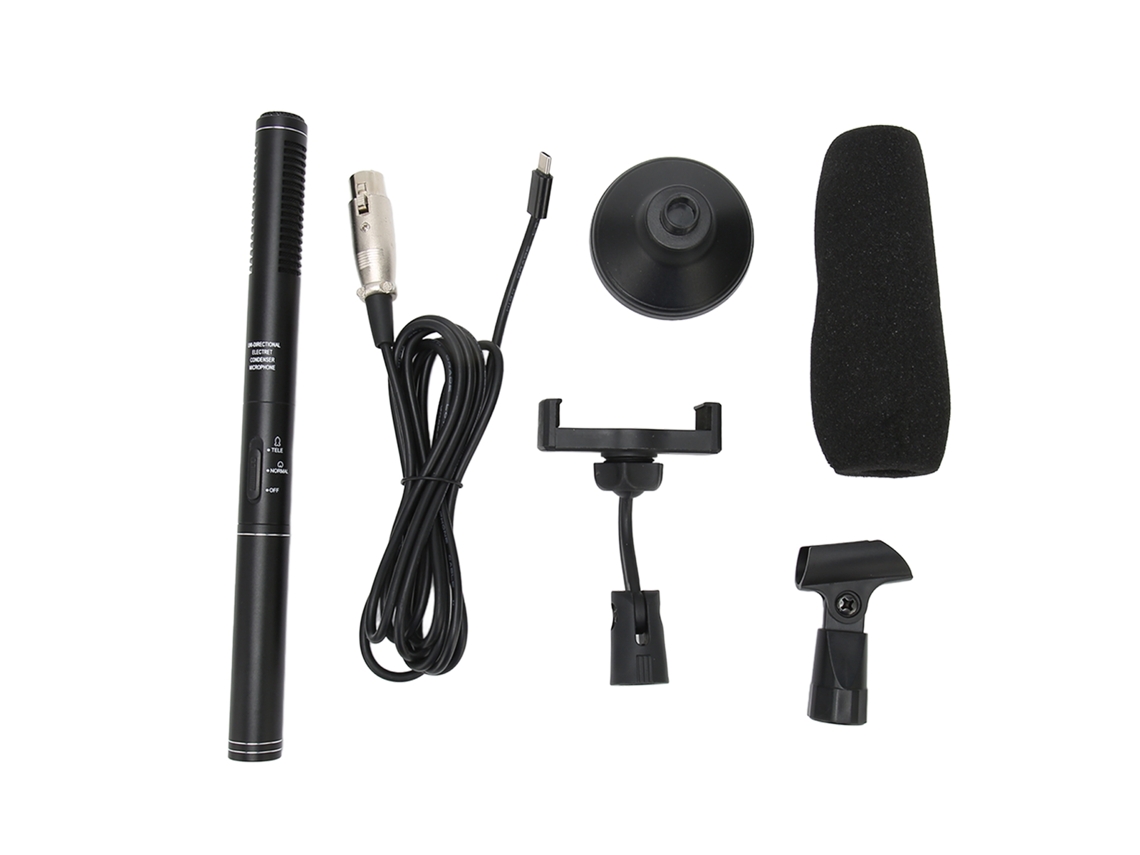 Microfone profissional com fio LAXISCREED para transmissão ao vivo ao ar livre