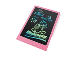 Tablet de Escrita Lcd Tela Monocromática de 10 Polegadas com Desenho de Caneta Escrita Tomando Notas Deixando Mensagens para Crianças Menino Rosa