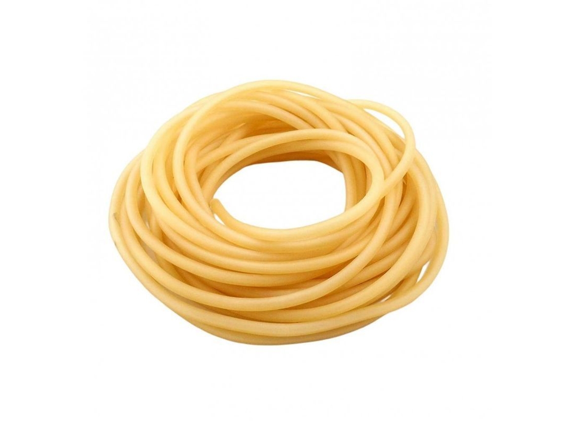 Tubo de Caucho Latex Natural 10m 6x9mm Amarelo S/MARCA