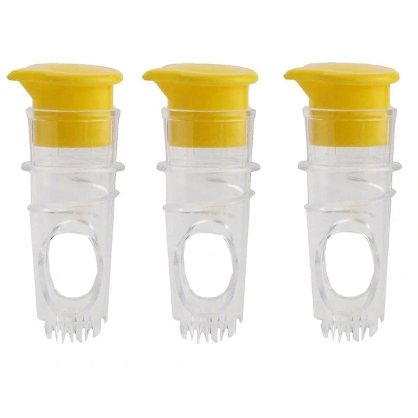 Conjunto De 3 Mini Espremedores De Limão Manuais, Portáteis E Multifuncionais Para Cozinha, Conforme Mostrado Na Imagem