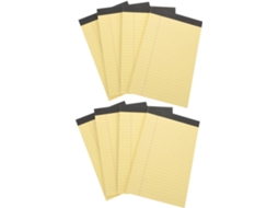 Bloco de notas para laptop, caderno amarelo com linhas, planejador, diário, registro de tarefas, prêmio de