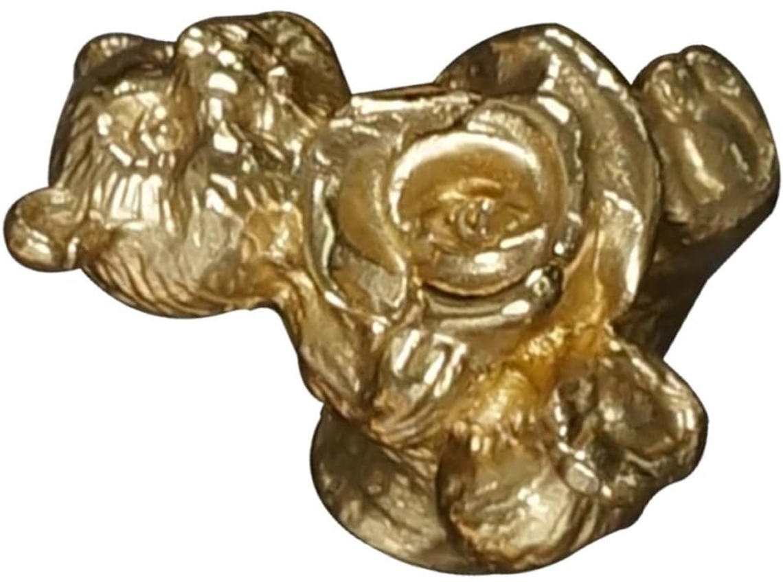 Puxador De Armário Nolitoy Em Cobre Dourado, Com Design Criativo De Urso, Multifuncional E Decorativo Para Móveis